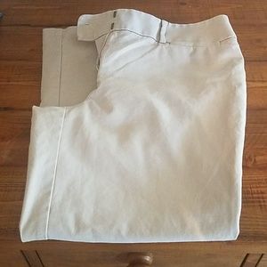 Loft cropped khaki pants size 10